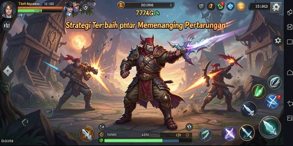 Tampilan gameplay <strong>77AG</strong> yang menegangkan dan strategi yang mendalam.