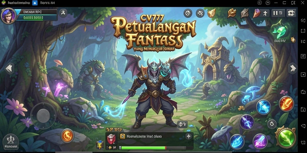Tangkapan layar gameplay CV777 dengan aksi pertarungan RPG yang seru.