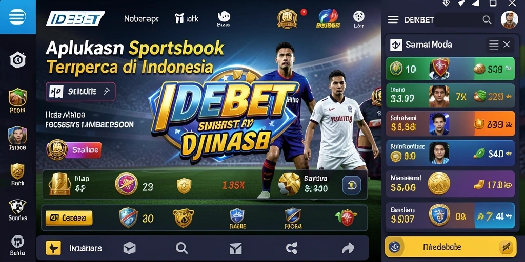 Tampilan antarmuka IDEBET yang menarik dan intuitif.