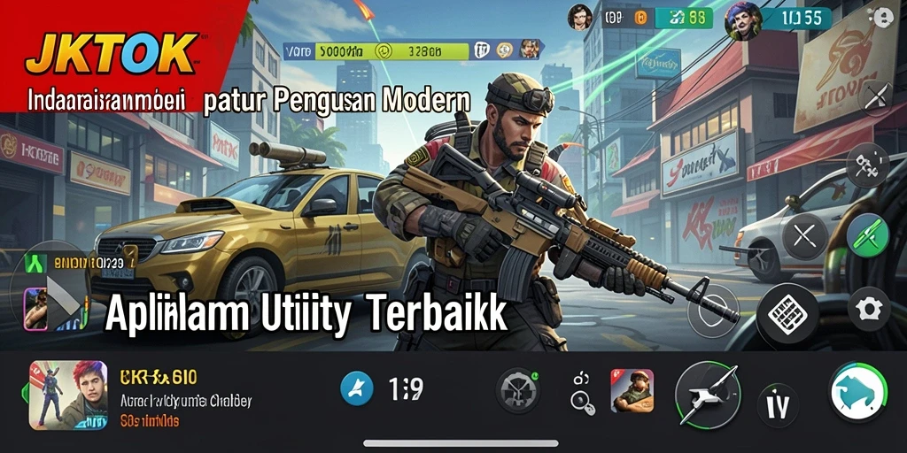 Tampilan antarmuka utama JKTOK yang intuitif dan informatif.