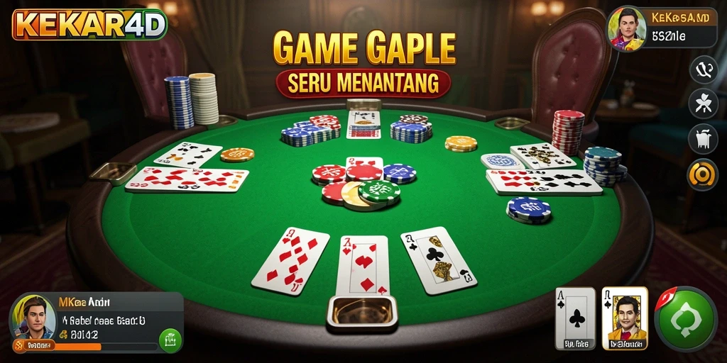 Screenshot gameplay seru Gaple di KEKAR4D.