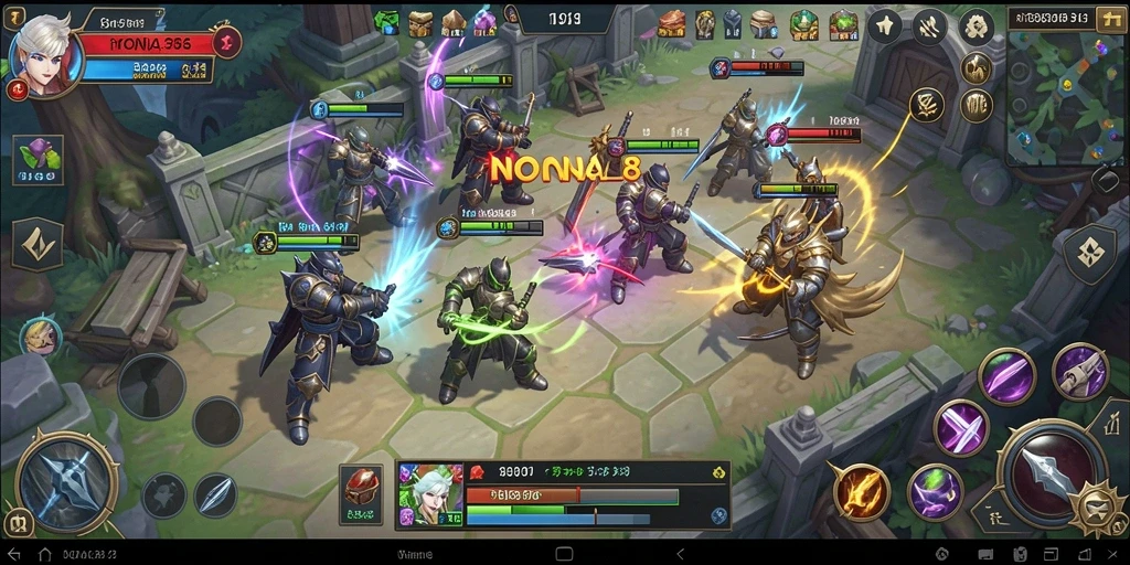 Tampilan gameplay <strong>NONA88</strong> yang seru dan strategis.