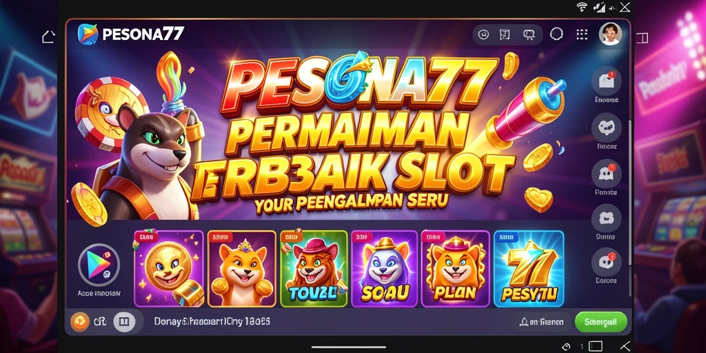 Screenshot gameplay PESONA77 menunjukkan serunya putaran Slot dengan fitur bonus.