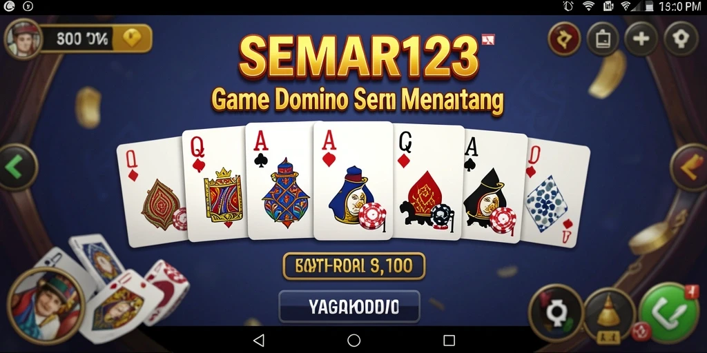 Screenshot gameplay SEMAR123 yang menampilkan keseruan bermain Domino.