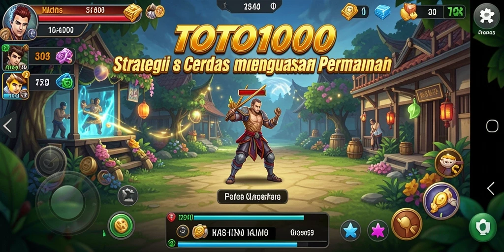 Tampilan gameplay <strong>TOTO1000</strong> penuh aksi strategi yang mendebarkan.